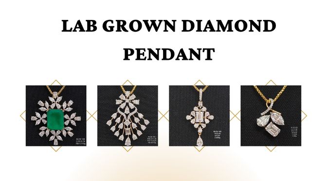 lab grown diamond pendant